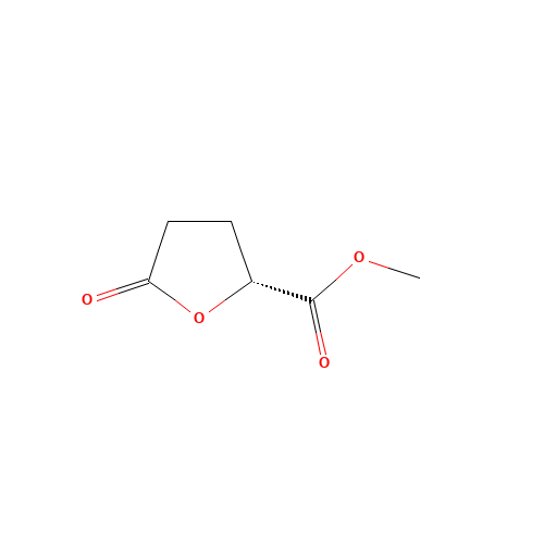 methyl (2R)-5-oxooxolane-2-carboxylate (CAS: 19684-04-9) - Chemical Structure and Molecular Formula 