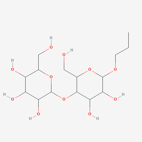 (2S,3R,4S,5R,6R)-2-[(2R,3S,4R,5R,6R)-4,5-dihydroxy-2-(hydroxymethyl)-6-propoxyoxan-3-yl]oxy-6-(hydroxymethyl)oxane-3,4,5-triol (CAS: 98302-29-5) - Related Chemical Product