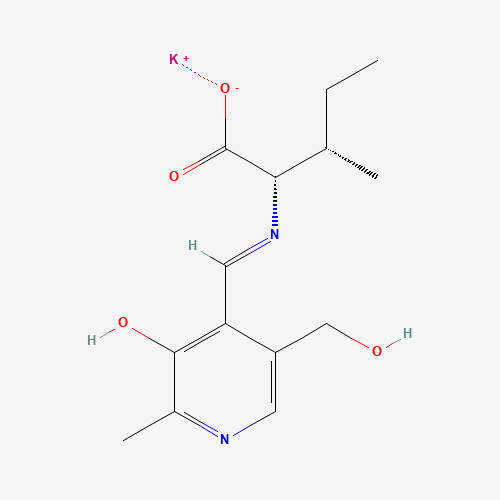 potassium;(2S,3S)-2-[[(E)-[5-(hydroxymethyl)-2-methyl-3-oxopyridin-4-ylidene]methyl]amino]-3-methylpentanoate (CAS: 57212-58-5) - Related Chemical Product