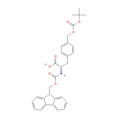 (2S)-2-(9H-fluoren-9-ylmethoxycarbonylamino)-3-[4-[(2-methylpropan-2-yl)oxycarbonyloxymethyl]phenyl]propanoic acid (CAS: 205181-69-7) - Related Chemical Product