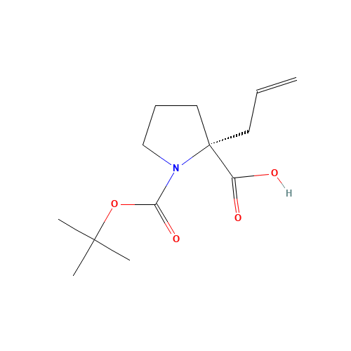 (2R)-1-[(2-methylpropan-2-yl)oxycarbonyl]-2-prop-2-enylpyrrolidine-2-carboxylic acid (CAS: 144085-23-4) - Related Chemical Product