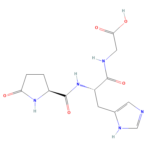 2-[[(2S)-3-(1H-imidazol-5-yl)-2-[[(2S)-5-oxopyrrolidine-2-carbonyl]amino]propanoyl]amino]acetic acid (CAS: 69275-10-1) - Related Chemical Product
