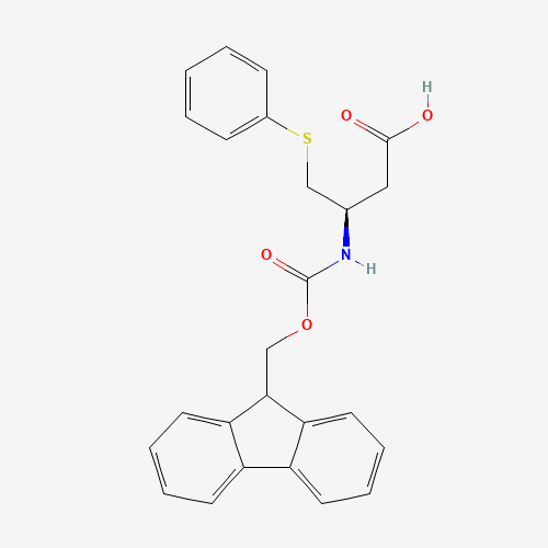 (3R)-3-(9H-fluoren-9-ylmethoxycarbonylamino)-4-phenylsulfanylbutanoic acid (CAS: 1244724-97-7) - Related Chemical Product