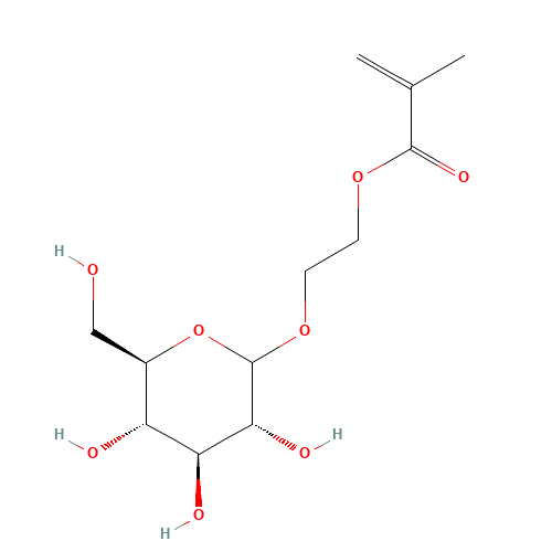 2-[(3R,4S,5S,6R)-3,4,5-trihydroxy-6-(hydroxymethyl)oxan-2-yl]oxyethyl 2-methylprop-2-enoate (CAS: 132153-62-9) - Related Chemical Product