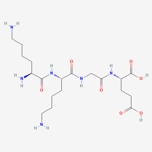 (2S)-2-[[2-[[(2S)-6-amino-2-[[(2S)-2,6-diaminohexanoyl]amino]hexanoyl]amino]acetyl]amino]pentanedioic acid (CAS: 72189-84-5) - Related Chemical Product