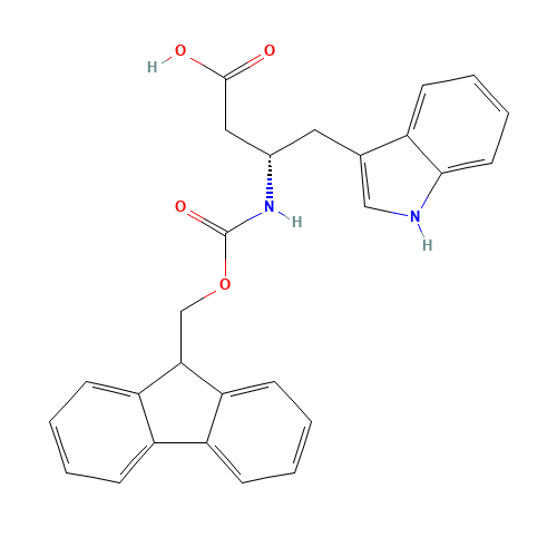 (3S)-3-(9H-fluoren-9-ylmethoxycarbonylamino)-4-(1H-indol-3-yl)butanoic acid (CAS: 353245-98-4) - Related Chemical Product