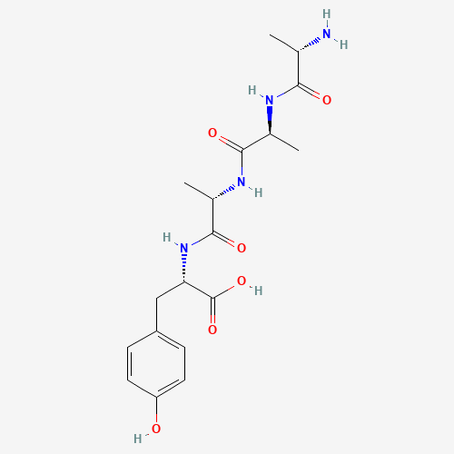 (2S)-2-[[(2S)-2-[[(2S)-2-[[(2S)-2-aminopropanoyl]amino]propanoyl]amino]propanoyl]amino]-3-(4-hydroxyphenyl)propanoic acid (CAS: 112079-60-4) - Related Chemical Product