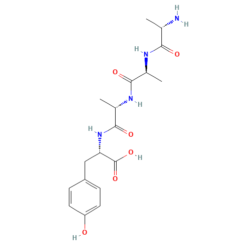 (2S)-2-[[(2S)-2-[[(2S)-2-[[(2S)-2-aminopropanoyl]amino]propanoyl]amino]propanoyl]amino]-3-(4-hydroxyphenyl)propanoic acid (CAS: 112079-60-4) - Related Chemical Product