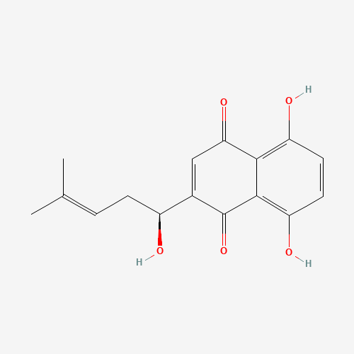 5,8-dihydroxy-2-[(1S)-1-hydroxy-4-methylpent-3-enyl]naphthalene-1,4-dione (CAS: 23444-65-7) - Related Chemical Product