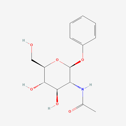 N-[(2S,3R,4R,5S,6R)-4,5-dihydroxy-6-(hydroxymethyl)-2-phenoxyoxan-3-yl]acetamide (CAS: 5574-80-1) - Chemical Structure and Molecular Formula 