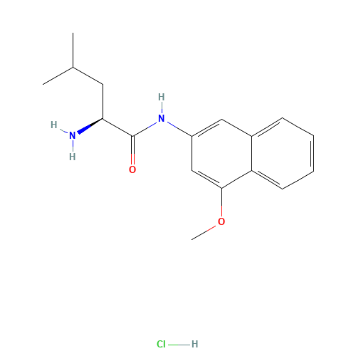 (2S)-2-amino-N-(4-methoxynaphthalen-2-yl)-4-methylpentanamide;hydrochloride (CAS: 4467-68-9) - Related Chemical Product
