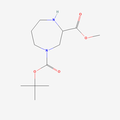1-tert-Butyl 3-methyl 1,4-diazepane-1,3-dicarboxylate hydrochloride Cite this Record (CAS: 1253789-07-9) - Related Chemical Product
