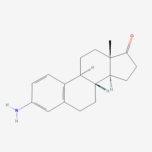 3-Aminoestra-1,3,5(10)-trien-17-one (CAS: 18119-98-7) - Chemical Structure and Molecular Formula 