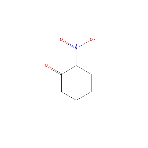2-NITROCYCLOHEXANONE (CAS: 4883-67-4) - Chemical Structure and Molecular Formula 
