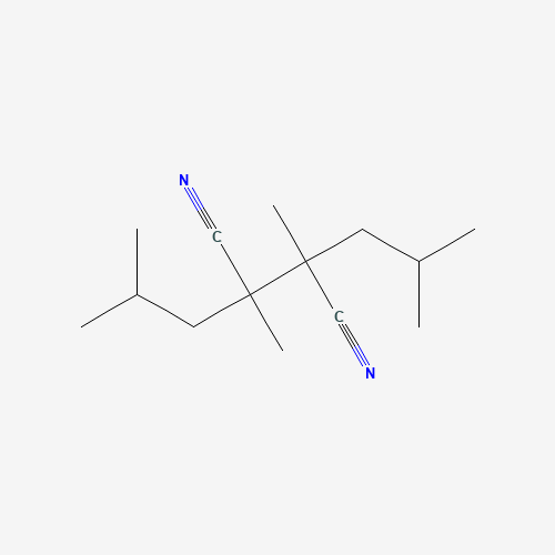 2,3-dimethyl-2,3-bis(2-methylpropyl)butanedinitrile (CAS: 80822-82-8) - Chemical Structure and Molecular Formula 