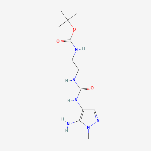 tert-butyl(2-(3-(5-amino-1-methyl-1H-pyrazol-4-yl)ureido)ethyl)carbamate (CAS: 689293-67-2) - Related Chemical Product
