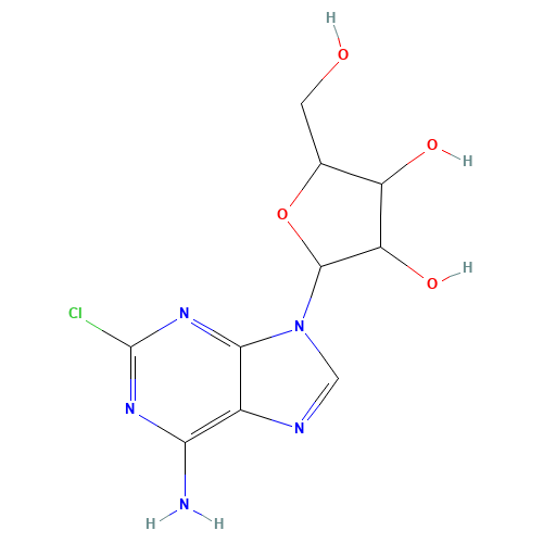 2-(6-amino-2-chloropurin-9-yl)-5-(hydroxymethyl)oxolane-3,4-diol (CAS: 10147-12-3) - Related Chemical Product