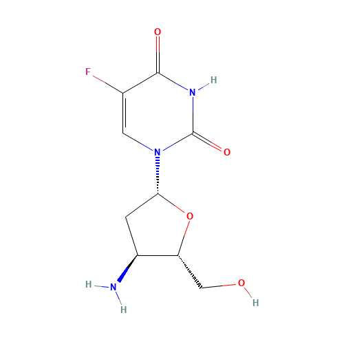 1-[(2R,4S,5S)-4-amino-5-(hydroxymethyl)oxolan-2-yl]-5-fluoropyrimidine-2,4-dione (CAS: 85236-95-9) - Related Chemical Product
