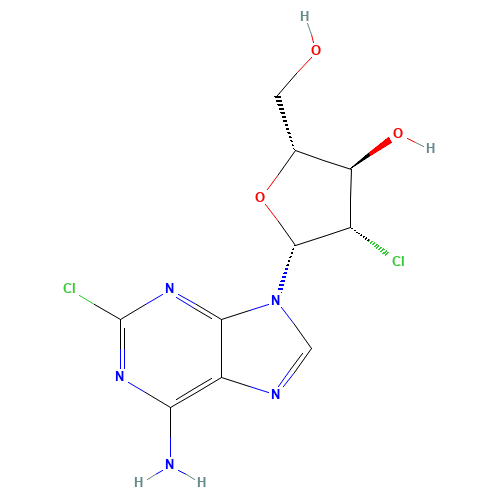 (2R,3R,4S,5R)-5-(6-amino-2-chloropurin-9-yl)-4-chloro-2-(hydroxymethyl)oxolan-3-ol (CAS: 111615-20-4) - Related Chemical Product