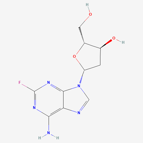 (2R,3S,5R)-5-(6-amino-2-fluoropurin-9-yl)-2-(hydroxymethyl)oxolan-3-ol (CAS: 21679-12-9) - Related Chemical Product