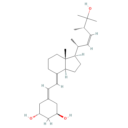 (1R,3R)-5-(2-((1R,3aS,7aR,E)-1-((2R,5S,Z)-6-hydroxy- 5,6-dimethylhept-3-en-2-yl)-7a-methyloctahydro-4H- inden-4-ylidene)ethylidene)cyclohexane-1,3-diol (CAS: 1884139-61-0) - Related Chemical Product