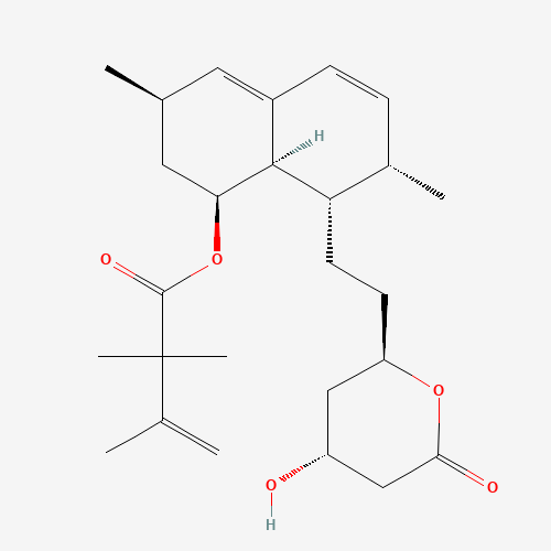 [(1S,3R,7S,8S,8aR)-8-[2-[(2R,4R)-4-hydroxy-6-oxooxan-2-yl]ethyl]-3,7-dimethyl-1,2,3,7,8,8a-hexahydronaphthalen-1-yl] 2,2,3-trimethylbut-3-enoate (CAS: 79902-62-8) - Related Chemical Product