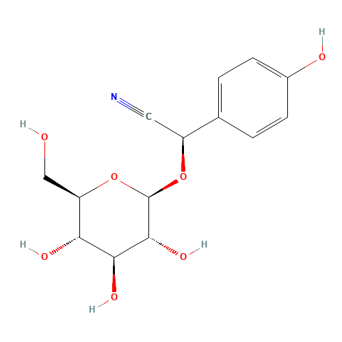 (2R)-2-(4-hydroxyphenyl)-2-[(2R,3R,4S,5S,6R)-3,4,5-trihydroxy-6-(hydroxymethyl)oxan-2-yl]oxyacetonitrile (CAS: 21401-21-8) - Related Chemical Product