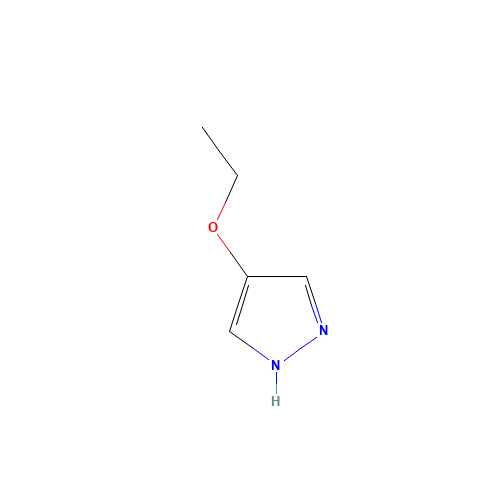 4-ETHOXY-1H-PYRAZOLE (CAS: 81437-10-7) - Chemical Structure and Molecular Formula 