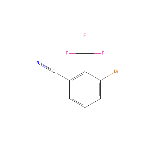 3-bromo-2-(trifluoromethyl)benzonitrile (CAS: 1228898-24-5) - Chemical Structure and Molecular Formula 
