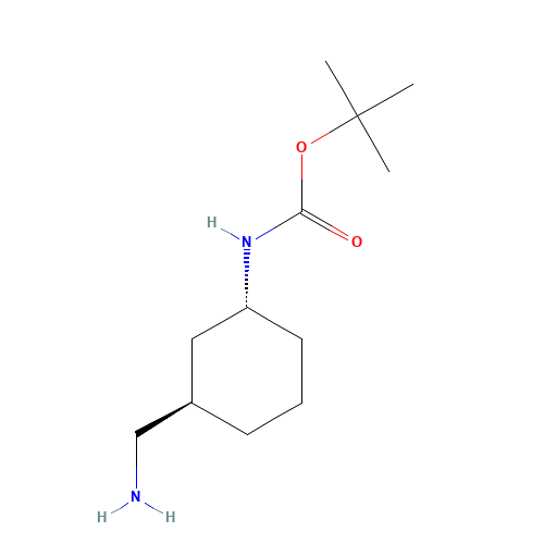 tert-butyl N-[(1R,3R)-3-(aminomethyl)cyclohexyl]carbamate (CAS: 1222709-27-4) - Related Chemical Product