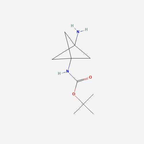 tert-butyl N-(1-amino-3-bicyclo[1.1.1]pentanyl)carbamate (CAS: 1638767-25-5) - Related Chemical Product