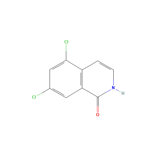 5,7-Dichloro-isoquinolin-1-ol (CAS: 143074-76-4) - Chemical Structure and Molecular Formula 