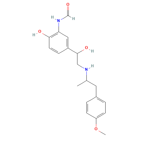 N-[2-hydroxy-5-[1-hydroxy-2-[1-(4-methoxyphenyl)propan-2-ylamino]ethyl]phenyl]formamide (CAS: 128954-45-0) - Related Chemical Product
