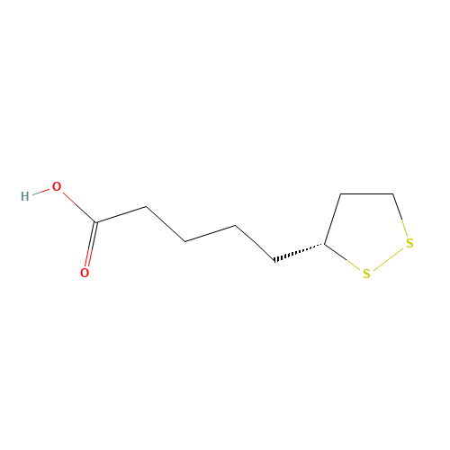 (R)-(+)-1,2-Dithiolane-3-pentanoic acid (CAS: 1200-22-2) - Related Chemical Product