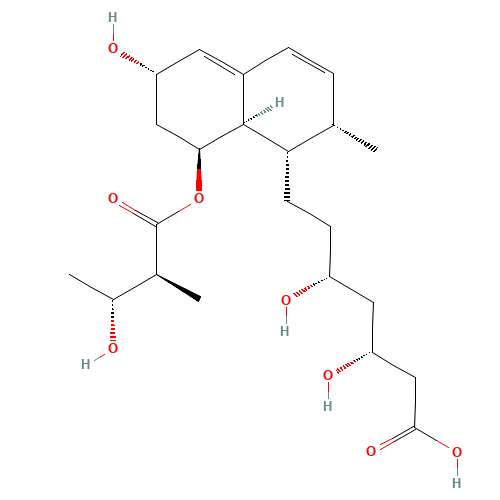 3(R)-Hydrox-pravastatin (CAS: 773073-26-0) - Chemical Structure and Molecular Formula 