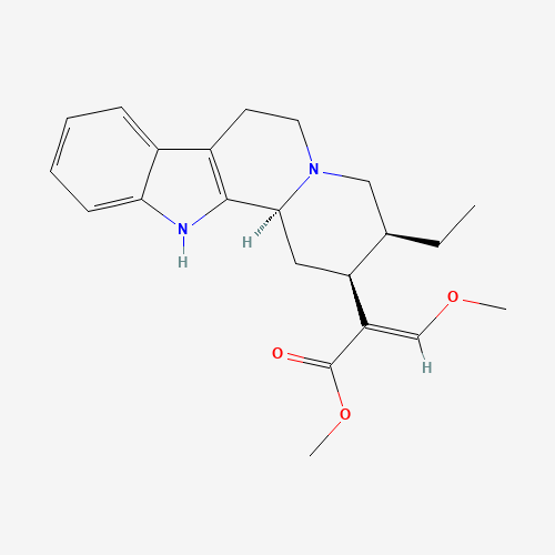 methyl (E)-2-[(2S,3S,12bS)-3-ethyl-1,2,3,4,6,7,12,12b-octahydroindolo[2,3-a]quinolizin-2-yl]-3-methoxyprop-2-enoate (CAS: 23407-35-4) - Related Chemical Product
