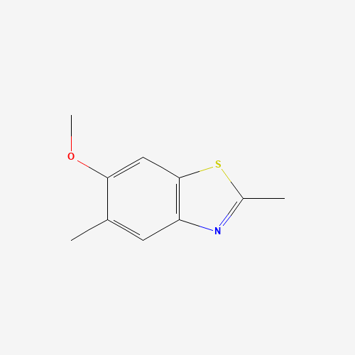 Benzothiazole, 6-methoxy-2,5-dimethyl- (9CI) (CAS: 63816-00-2) - Chemical Structure and Molecular Formula 