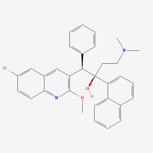 (1R,2R)-1-(6-bromo-2-methoxyquinolin-3-yl)-4-(methylamino)-2-(naphthalen-1-yl)-1-phenylbutan-2-ol (CAS: 857086-94-3) - Related Chemical Product