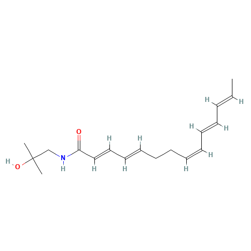 Hydroxy-γ-sanshool (CAS: 78886-66-5) - Chemical Structure and Molecular Formula 