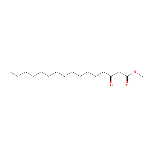 methyl 3-oxohexadecanoate (CAS: 14427-53-3) - Chemical Structure and Molecular Formula 