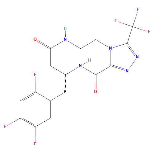 (R)-10-(2,4,5-trifluorobenzyl)-3-(trifluoromethyl)-6,7,10,11-tetrahydro-[1,2,4]triazolo[3,4-c][1,4,7]triazecine-8,12(5H,9H)-dione (CAS: 2088771-61-1) - Chemical Structure and Molecular Formula 