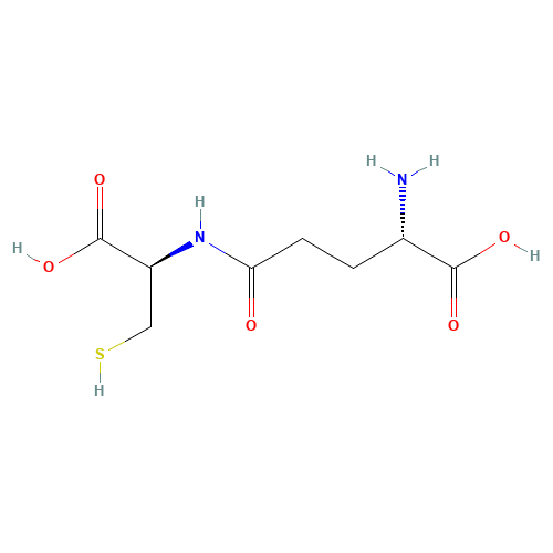 gamma-L-Glutamyl-L-cysteine (CAS: 636-58-8) - Chemical Structure and Molecular Formula 