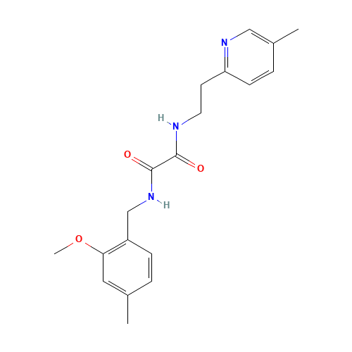 Methoxymethylbenzylmethylpyridinylethyloxalamide (CAS: 745047-94-3) - Chemical Structure and Molecular Formula 
