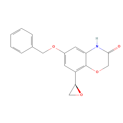 (R)-6-(benzyloxy)-8-(oxiran-2-yl)-2H-benzo[b][1,4]oxazin-3(4H)-one (CAS: 869478-12-6) - Related Chemical Product