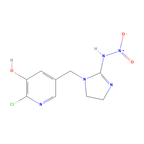 N-[1-[(6-chloro-5-hydroxypyridin-3-yl)methyl]-4,5-dihydroimidazol-2-yl]nitramide (CAS: 380912-09-4) - Related Chemical Product