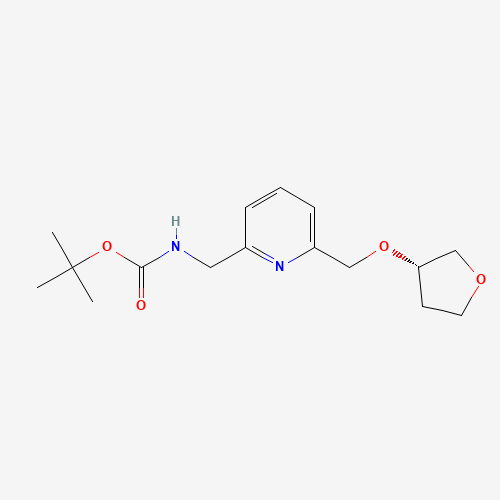 tert-butyl (S)-((6-(((tetrahydrofuran-3-yl)oxy)methyl)pyridin-2-yl)methyl)carbamate (CAS: 2245823-67-8) - Related Chemical Product