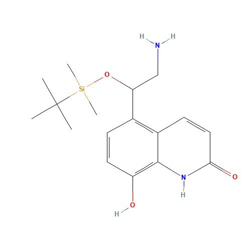(R)-5-(2-Amino-1-((tert-butyldimethylsilyl)oxy)ethyl)-8-hydroxyquinolin-2(1H)-one (CAS: 743461-21-4) - Related Chemical Product