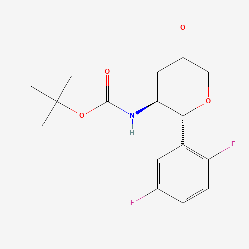 tert-butyl ((2R,3S)-2-(2,5-difluorophenyl)-5-oxotetrahydro-2H-pyran-3-yl)carbamate (CAS: 951127-25-6) - Related Chemical Product