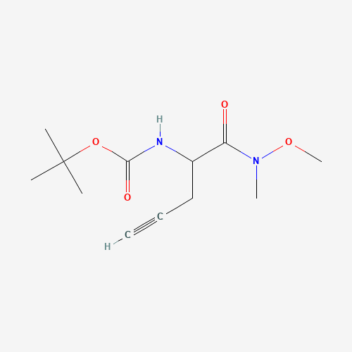 Tert-butyl (1-(methoxy(methyl)amino)-1-oxopent-4-yn-2-yl)carbamate (CAS: 1172623-95-8) - Related Chemical Product