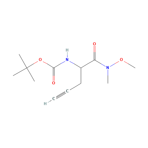 Tert-butyl (1-(methoxy(methyl)amino)-1-oxopent-4-yn-2-yl)carbamate (CAS: 1172623-95-8) - Related Chemical Product